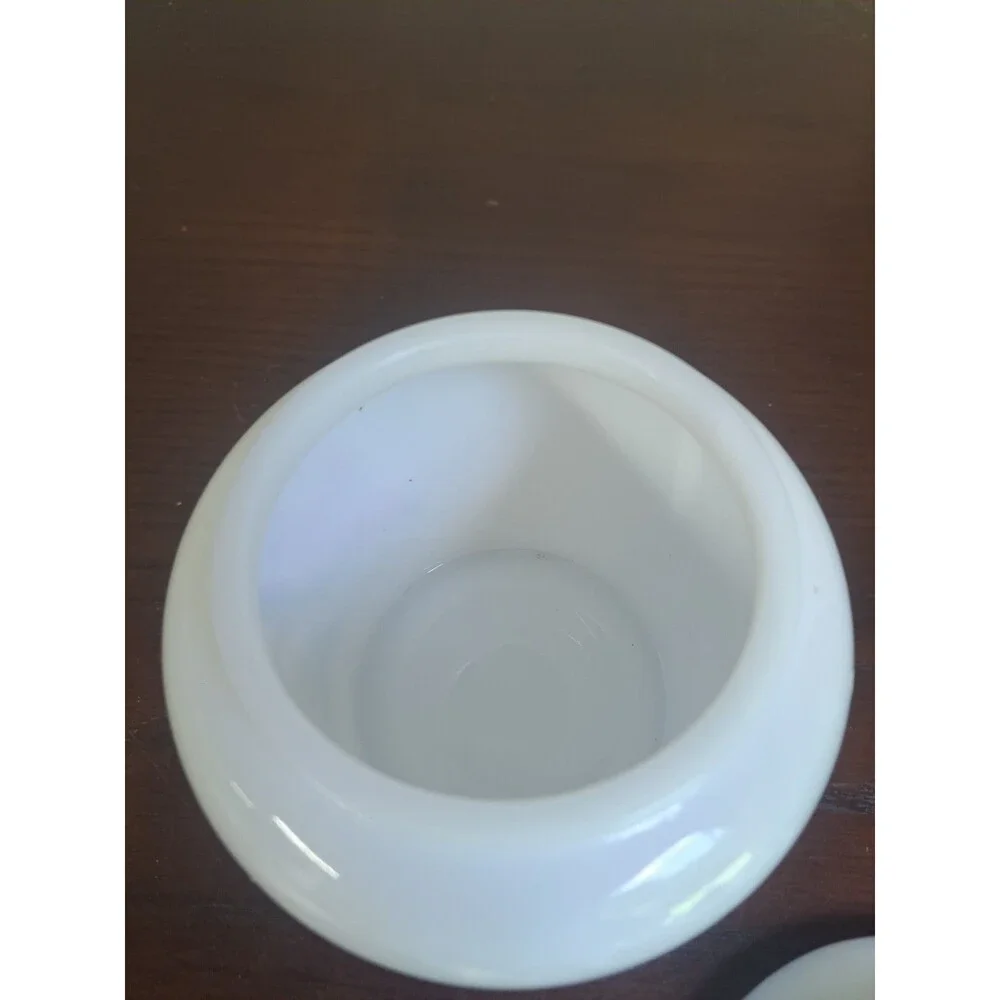 1972 Avon Dynasty Milk Glass Ginger Jar With Songbird